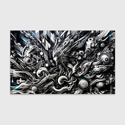 Бумага для упаковки Abstraction cyber pattern - ai art fantasy, цвет: 3D-принт