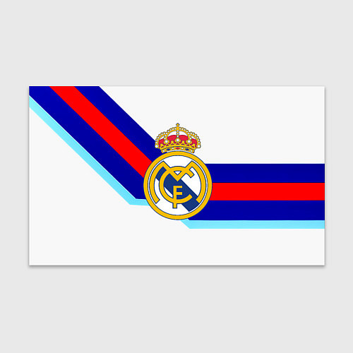 Бумага для упаковки Real Madrid текстура полосы / 3D-принт – фото 1
