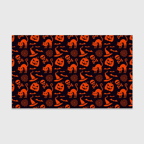 Бумага для упаковки Паттерн с символами праздника Хэллоуин / 3D-принт – фото 1