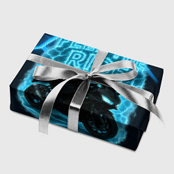 Бумага для упаковки Feel the ride неоновый мото, цвет: 3D-принт — фото 2