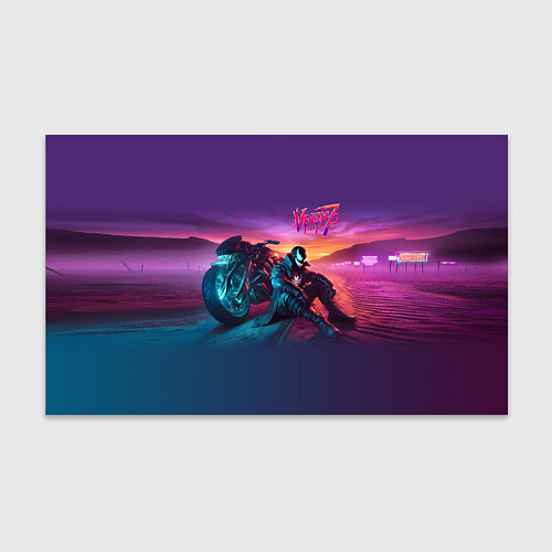 Бумага для упаковки Venom near his motorcycle - ai art fantasy / 3D-принт – фото 1