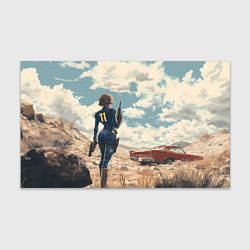 Бумага для упаковки Fallout девушка в пустоши, цвет: 3D-принт