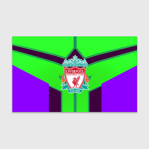Бумага для упаковки Liverpool геометрия текстура спорт / 3D-принт – фото 1