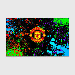Бумага для упаковки Манчестер Юнайтед неоновые краски, цвет: 3D-принт