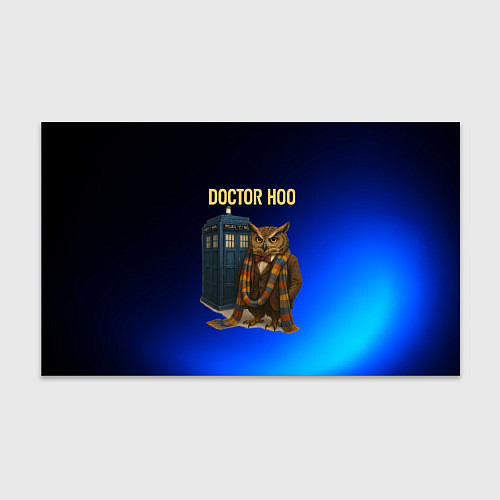 Бумага для упаковки Doctor Hoo сова у телефонной будки / 3D-принт – фото 1