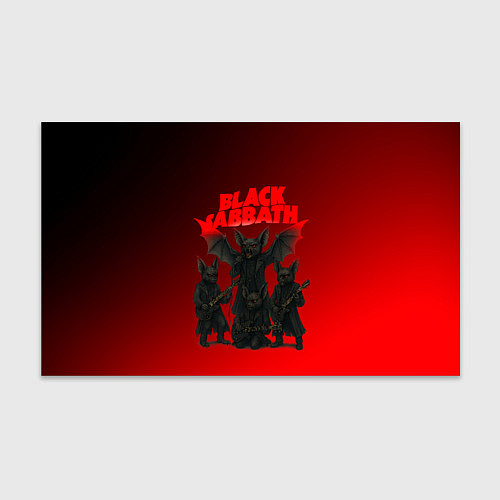 Бумага для упаковки Black Sabbath летучие мыши / 3D-принт – фото 1