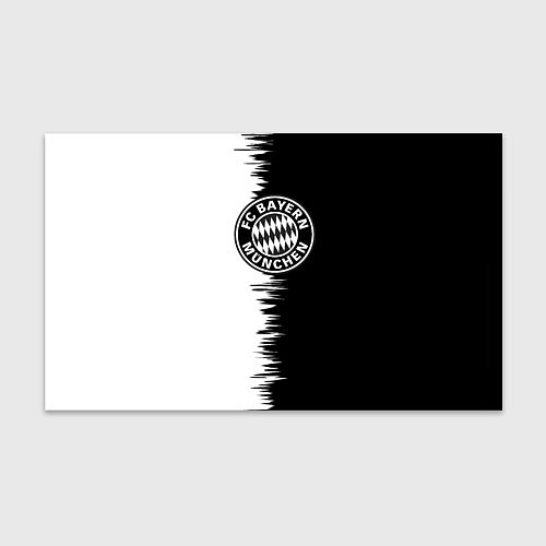 Бумага для упаковки Бавария Мюнхен черно белые штрихи / 3D-принт – фото 1