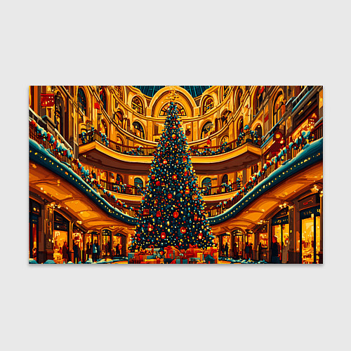 Бумага для упаковки Московская новогодняя елка / 3D-принт – фото 1