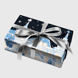 Бумага для упаковки Салют в новогодней Москве, цвет: 3D-принт — фото 2