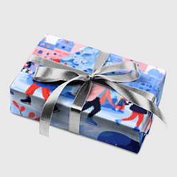 Бумага для упаковки Новогодний каток, цвет: 3D-принт — фото 2