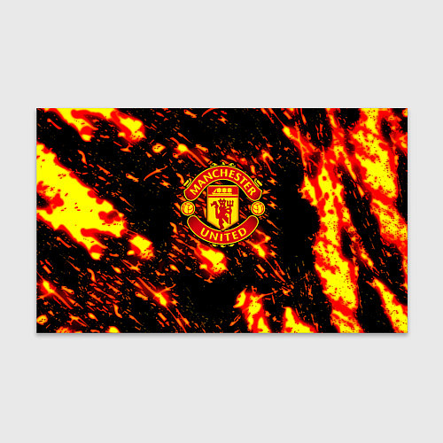 Бумага для упаковки Манчестер Юнайтед огненные краски / 3D-принт – фото 1