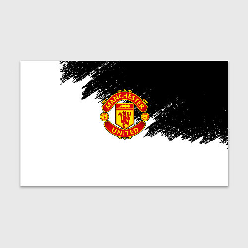 Бумага для упаковки Манчестер Юнайтед краски белые / 3D-принт – фото 1