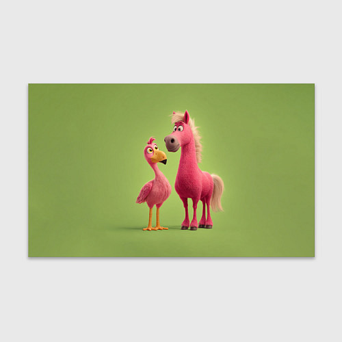 Бумага для упаковки Розовые они такие / 3D-принт – фото 1