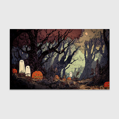 Бумага для упаковки Призрачный лес / 3D-принт – фото 1