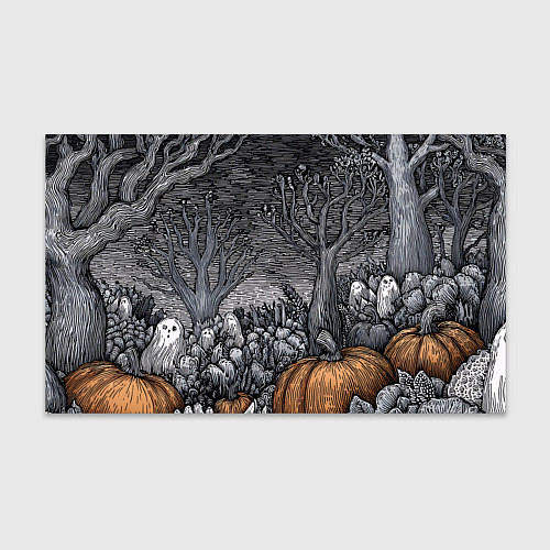 Бумага для упаковки Осенние шалости духов / 3D-принт – фото 1