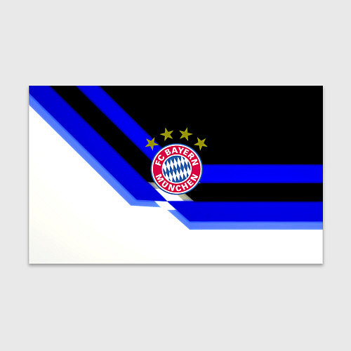 Бумага для упаковки Бавария Мюнхен полосы спорт / 3D-принт – фото 1