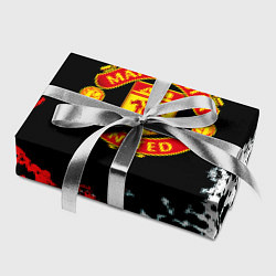 Бумага для упаковки Манчестер Юнайтед краски абстрактные, цвет: 3D-принт — фото 2