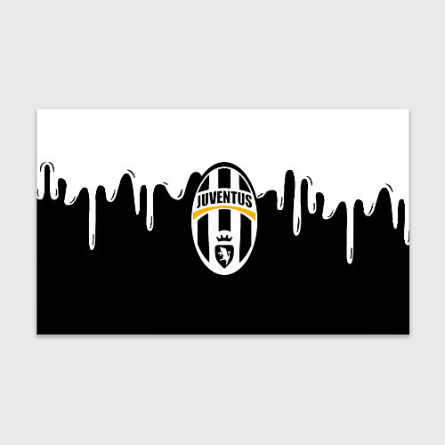 Бумага для упаковки Juventus капли красок / 3D-принт – фото 1