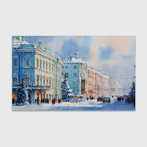 Бумага для упаковки Зимний Питер / 3D-принт – фото 1