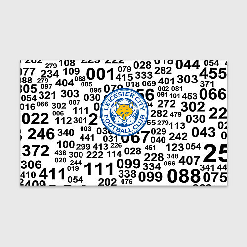 Бумага для упаковки Лестер сити цифры символы / 3D-принт – фото 1