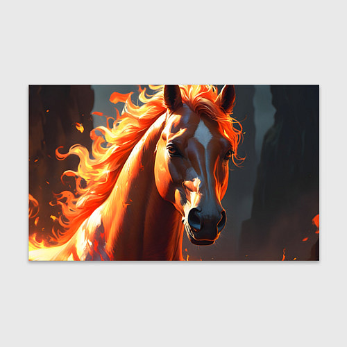 Бумага для упаковки Загадочная огненная лошадь / 3D-принт – фото 1