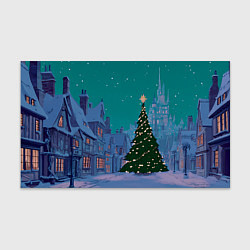 Бумага для упаковки Зеленая новогодняя елка во вдоре, цвет: 3D-принт