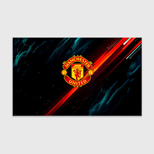 Бумага для упаковки Манчестер Юнайтед абстракция / 3D-принт – фото 1