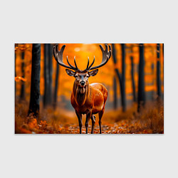 Бумага для упаковки Осенний лес с оленем, цвет: 3D-принт