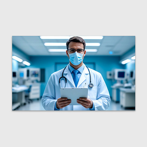 Бумага для упаковки Медицинский специалист / 3D-принт – фото 1