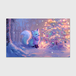 Бумага для упаковки Новогодняя лисичка, цвет: 3D-принт