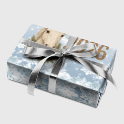 Бумага для упаковки 2026 белая лошадь на фоне снега, цвет: 3D-принт — фото 2