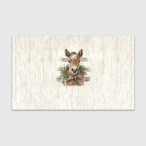 Бумага для упаковки Жеребёнок и новый год / 3D-принт – фото 1