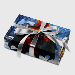 Бумага для упаковки Красный конь супергерой символ 2026 года, цвет: 3D-принт — фото 2