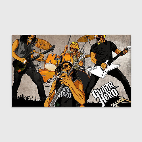 Бумага для упаковки Metallica: Guitar Hero / 3D-принт – фото 1