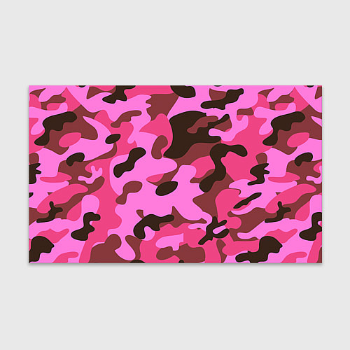 Бумага для упаковки Камуфляж: розовый/коричневый / 3D-принт – фото 1