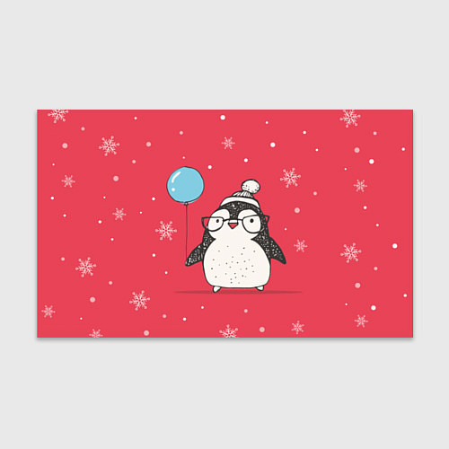 Бумага для упаковки Влюбленная пингвинка / 3D-принт – фото 1