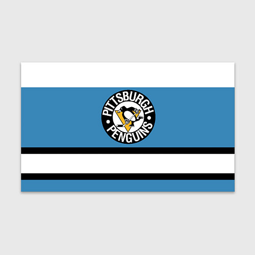 Бумага для упаковки Pittsburgh Penguins: White / 3D-принт – фото 1