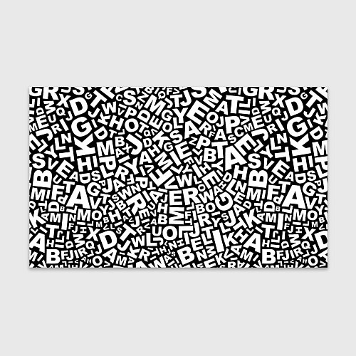 Бумага для упаковки Английский алфавит / 3D-принт – фото 1