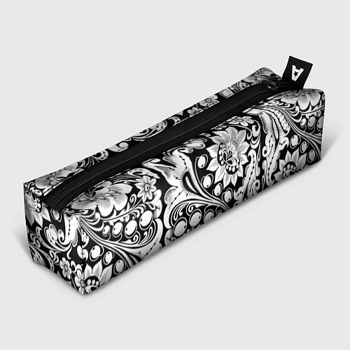 Пенал Хохлома черно-белая / 3D-принт – фото 1