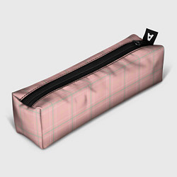 Пенал для ручек Шотландка Розовая, цвет: 3D-принт