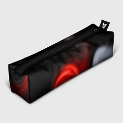 Пенал для ручек BLACK RED WAVES АБСТРАКЦИЯ, цвет: 3D-принт