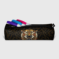Пенал для ручек Тигровый стимпанк Tiger, цвет: 3D-принт — фото 2