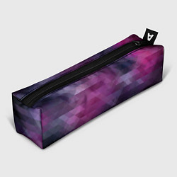 Пенал для ручек Фиолетово-бордовый узор, цвет: 3D-принт