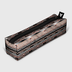 Пенал для ручек Полосатый этнический орнамент, цвет: 3D-принт