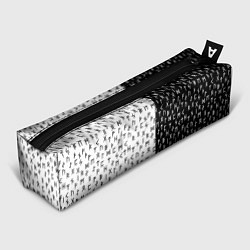 Пенал для ручек Руны чёрно-белое, цвет: 3D-принт