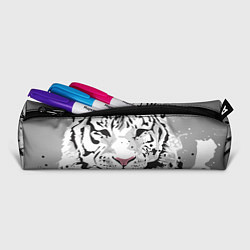 Пенал для ручек Белый снежный тигр, цвет: 3D-принт — фото 2