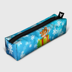 Пенал для ручек Тигр в подарочной коробке, цвет: 3D-принт