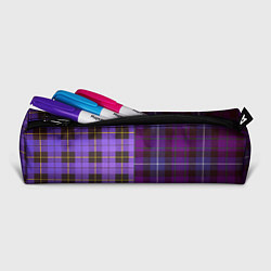 Пенал для ручек Purple Checkered, цвет: 3D-принт — фото 2