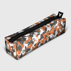 Пенал для ручек Orange Camo, цвет: 3D-принт