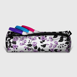 Пенал для ручек Распустившиеся фиолетовые цветы, цвет: 3D-принт — фото 2